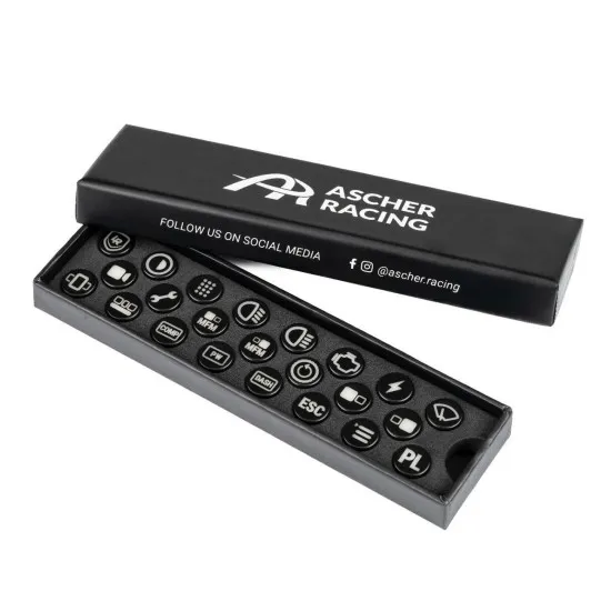Ascher Racing Комплект капачки за бутони Lovely