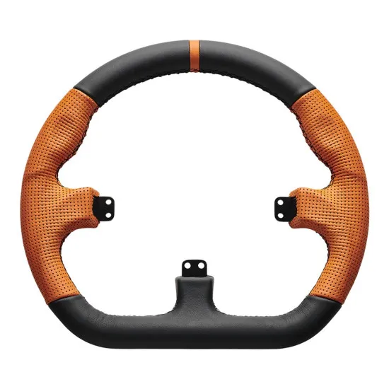 Asetek GT корпус - D Shape Кожа - Оранжев