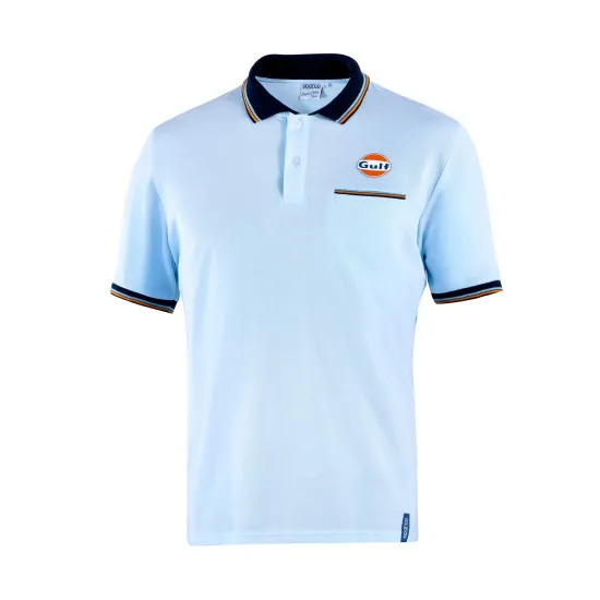 Gulf Polo Piquet Pocket - Светлосиньо