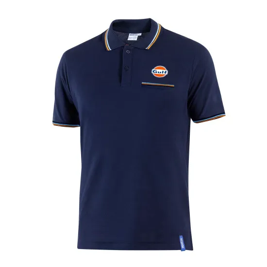 Gulf Polo Piquet Pocket - Тъмносиньо