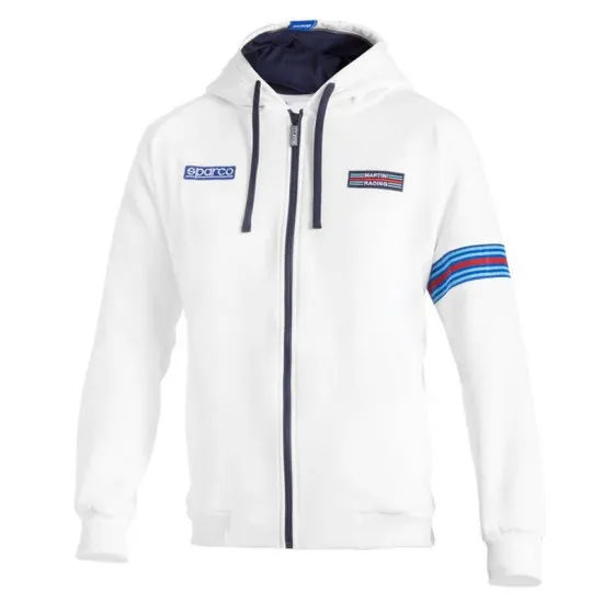 Hooded Full Zip Martinig Racing MY25 - Бял