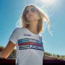 Дамска тениска Martini Racing - бяла