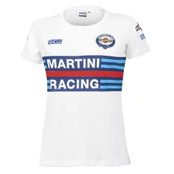 Дамска тениска Martini Racing - бяла