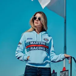 Дамски суичър Sparco Martini Racing - Светло син