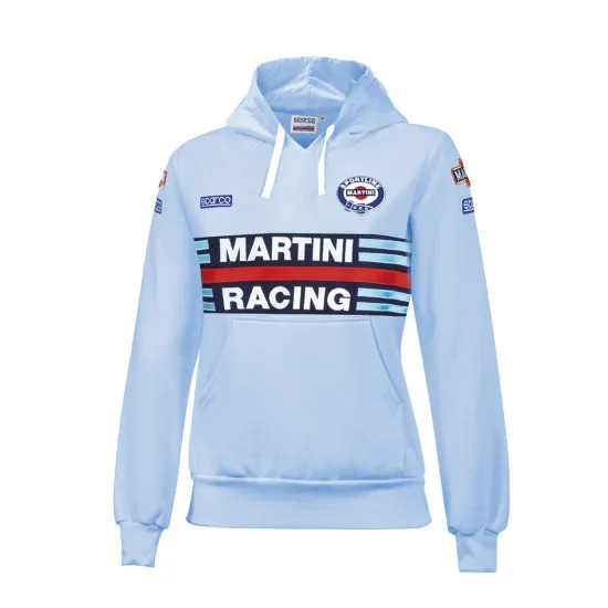 Дамски суичър Sparco Martini Racing - Светло син