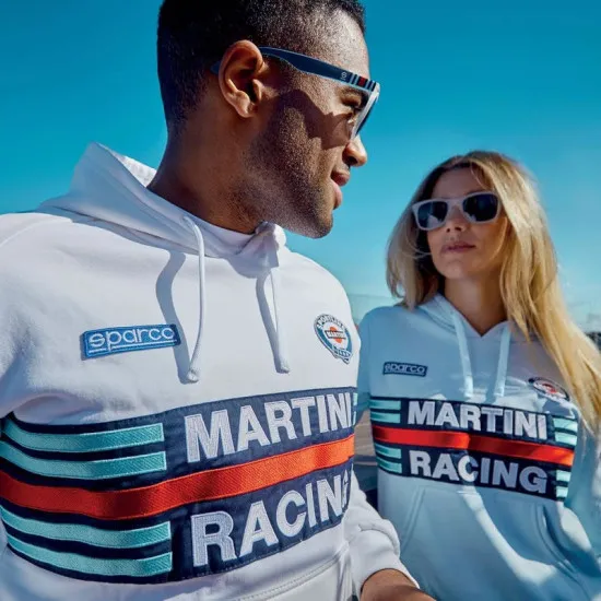 Дамски суичър Sparco Martini Racing - Светло син