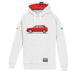 Lancia Delta HF Суичър - Бял / Червен