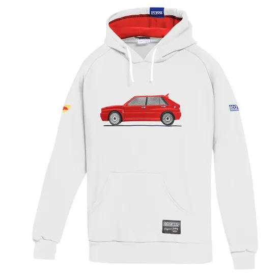 Lancia Delta HF Суичър - Бял / Червен