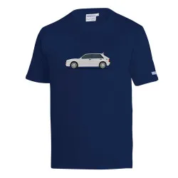 Lancia Delta HF Тениска - Тъмносиньо / Бяло