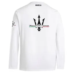 Блуза с дълъг ръкав Maserati - Бяла
