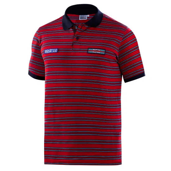 Martini Racing Polo Sportline Stripes - Червен