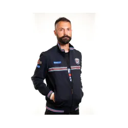Мъжки суичър с цип Martini Racing - Тъмно син