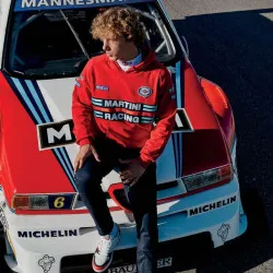 Мъжки суичър Sparco Martini Racing - Червен