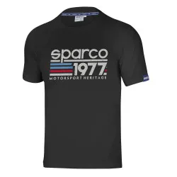 Мъжки тениска Sparco 1977 - Черна