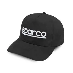 Шапка с козирка Sparco Cap Suede - Черна