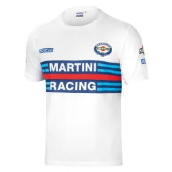 Мъжки тениска Sparco Martini Racing - Бяла