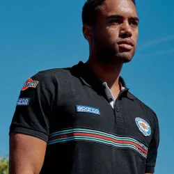Sparco Polo Replica Martini Racing - Черен