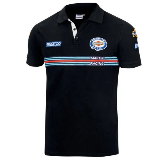 Sparco Polo Replica Martini Racing - Черен