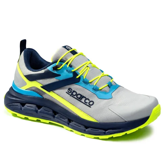 Sparco S-Pike Turini - Сребрист / Син Мерин / Флуо Лайм
