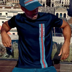 Тениска Big Stripes Martini Racing - Тъмносиня