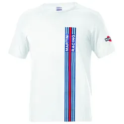 Тениска Big Stripes Martini Racing - Бяла