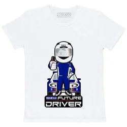 Тениска Future Racer от Sparco - Бяла