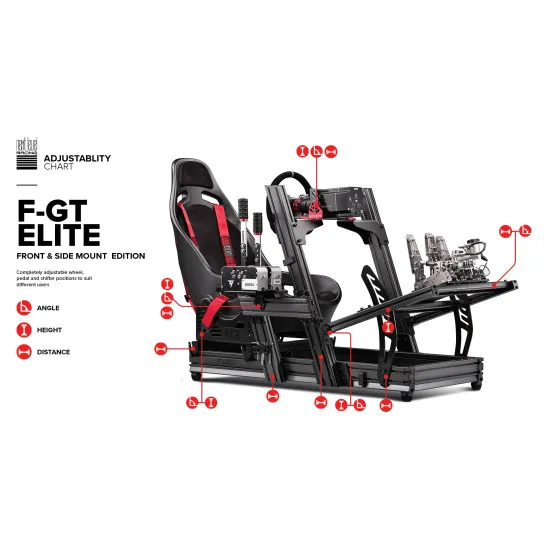 Next Level Racing F-GT Elite Front & Side Mount Edition шаси