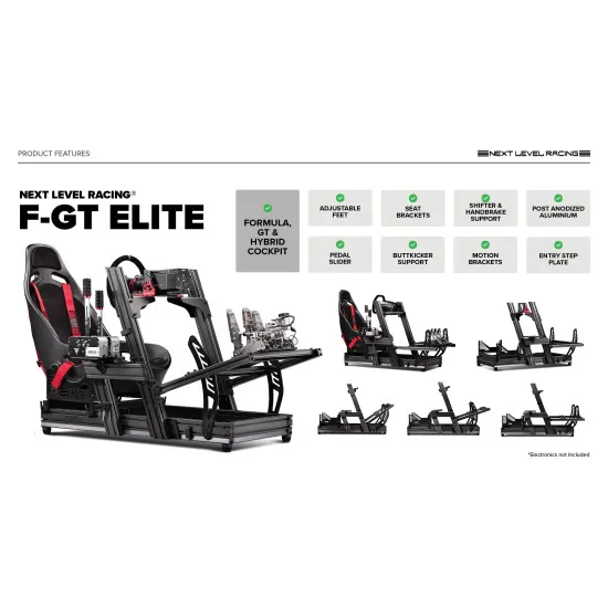 Next Level Racing F-GT Elite Front & Side Mount Edition шаси