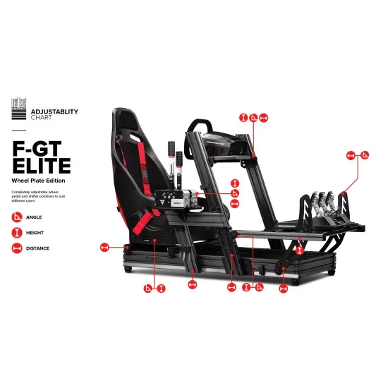 Next Level Racing F-GT Elite Wheel Plate Edition шаси