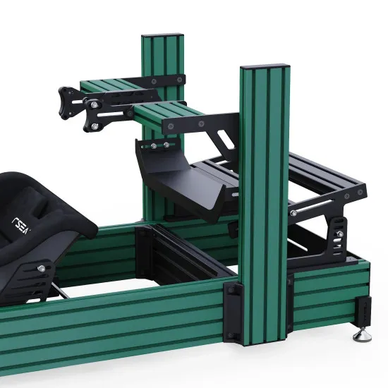 RSeat A1 Pro Formula зелен кокпит