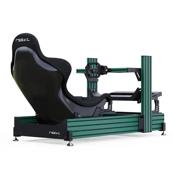 RSeat A1 Pro Formula зелен кокпит