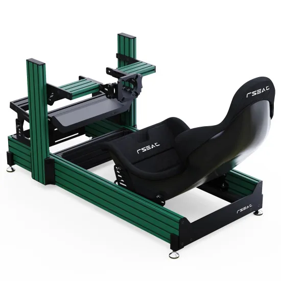 RSeat A1 Pro Formula зелен кокпит
