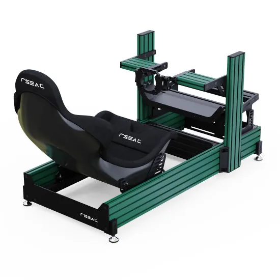 RSeat A1 Pro Formula зелен кокпит