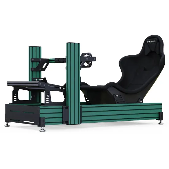 RSeat A1 Pro Formula зелен кокпит