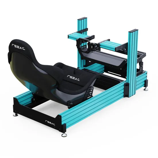 RSeat A1 Pro Formula светло син кокпит