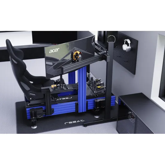 RSeat A1 Pro GT - синьо шаси