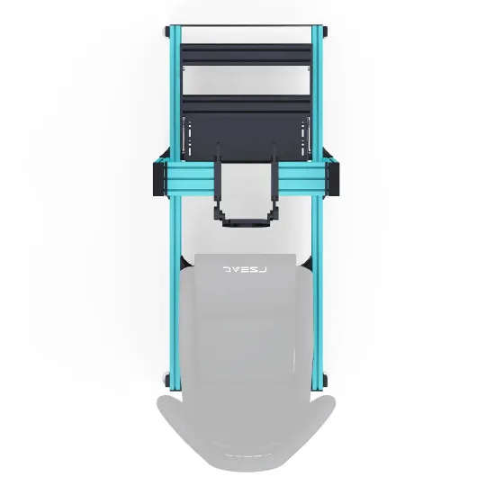RSeat A1 Pro GT - светло синьо шаси