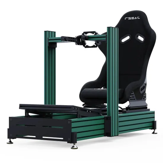 RSeat A1 Pro GT зелен кокпит