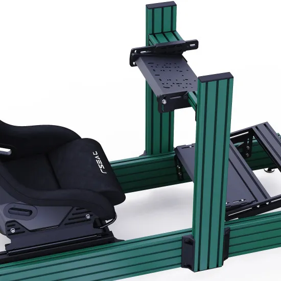 RSeat A1 Pro GT зелен кокпит