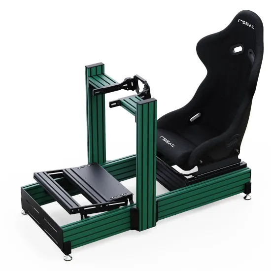 RSeat A1 Pro GT зелен кокпит