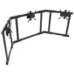RSeat TX90 Black - Стойка за три екрана от 65 до 90 инча