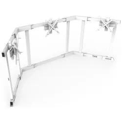 RSeat TX90 White - Стойка за три екрана от 65 до 90 инча