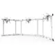 RSeat TX90 White - Стойка за три екрана от 65 до 90 инча