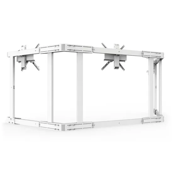 RSeat TX90 White - Стойка за три екрана от 65 до 90 инча
