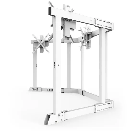 RSeat TX90 White - Стойка за три екрана от 65 до 90 инча