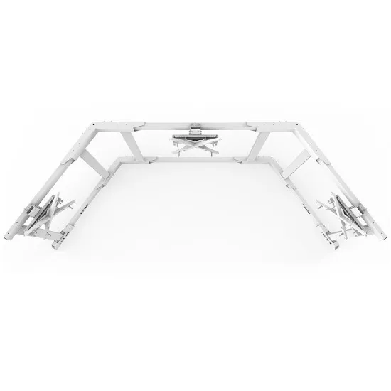 RSeat TX90 White - Стойка за три екрана от 65 до 90 инча