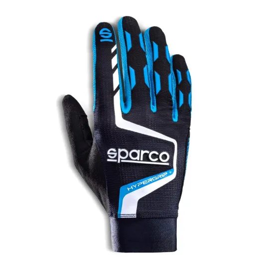 Sparco HYPERGRIP+ Ръкавици - Черно и синьо