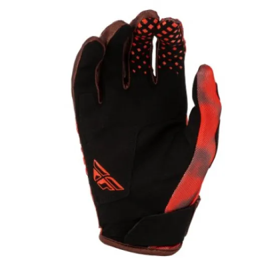 Fly Racing Kinetic Blur Gloves - Red / Maroon