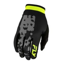 Fly Racing Lite Flake Детски ръкавици - Grey / Hi - Vis / Black