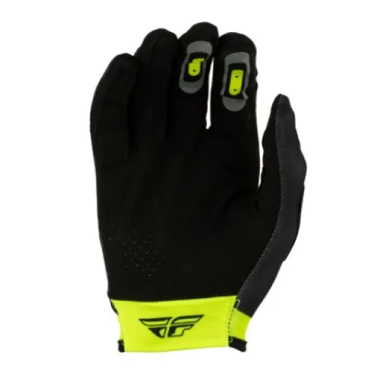 Fly Racing Lite Flake Детски ръкавици - Grey / Hi - Vis / Black